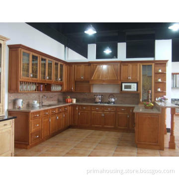 Solid Cherry Wood Kitchen / Kitchen Cabinet (PR-K43)